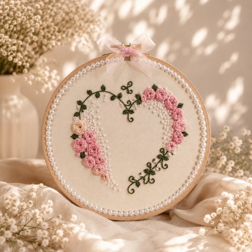 Hoop Art Floral